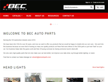 Tablet Screenshot of becautoparts.com
